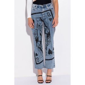 AKIRA Queen of My Heart Wide Leg Denim, Size 3/25